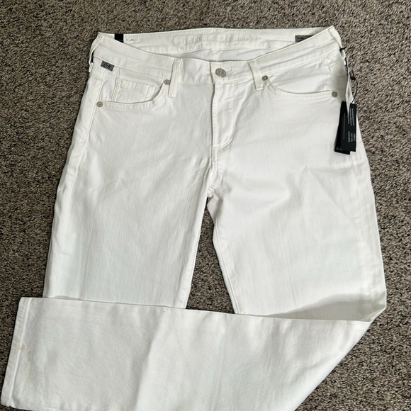 Citizens of humanity ARIELLE white med rise slim jeans size 28new - Picture 7 of 15